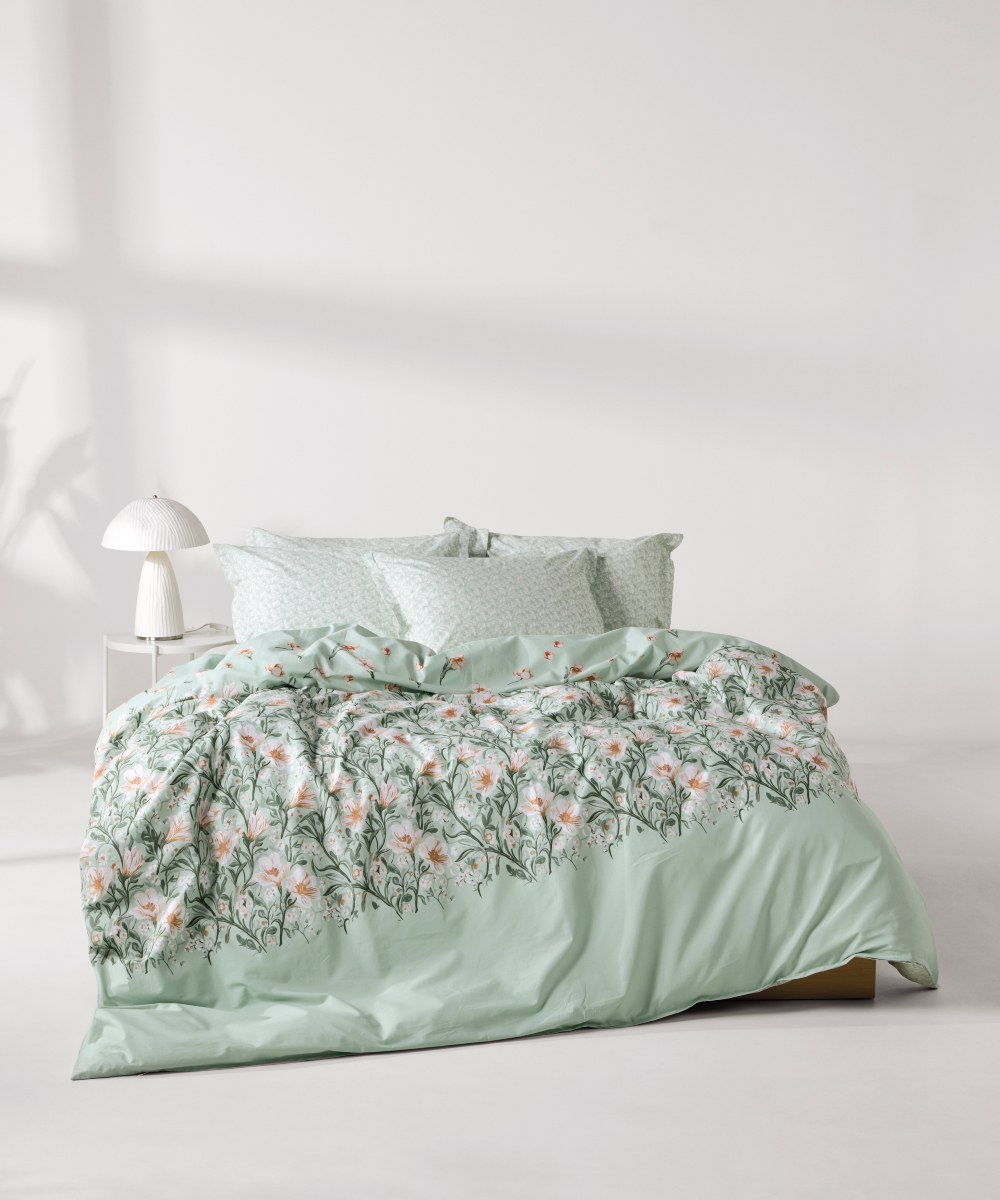 Σετ Σεντόνια King Size 4 Τεμαχίων Kentia Judith Green-B