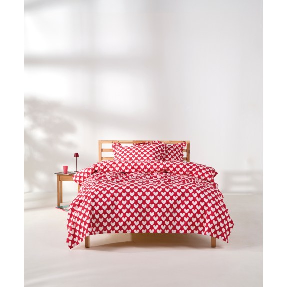 Σετ Παιδικά Σεντόνια Μονά 3 Τεμαχίων Kentia Lola Red-Pink...