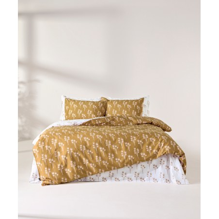 Σετ Μαξιλαροθήκες 2 Τεμαχίων Kentia Louise Mustard- Beige 50X70