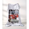 Παιδική Κουβέρτα Βελουτέ Μονή Kentia Makina White-Grey-Red-Green 160x220