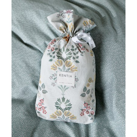 Σετ Παπλωματοθήκη Υπέρδιπλη 3 Τεμαχίων Kentia Marita Light Blue-Sage Green-Yellow Red-White 225x245