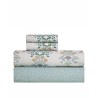 Σετ Σεντόνια Υπέρδιπλα 4 Τεμαχίων Kentia Marita Light Blue-Sage Green-Yellow Red-White 240x270