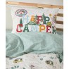 Σετ Παιδικά Σεντόνια Μονά 3 Τεμαχίων Kentia Marlon Beige-Green-Yellow-Brown-Red 160x270