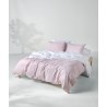Σετ Παπλωματοθήκη Υπέρδιπλη 3 Τεμαχίων Kentia Mary 14 Light Pink-White 225x245