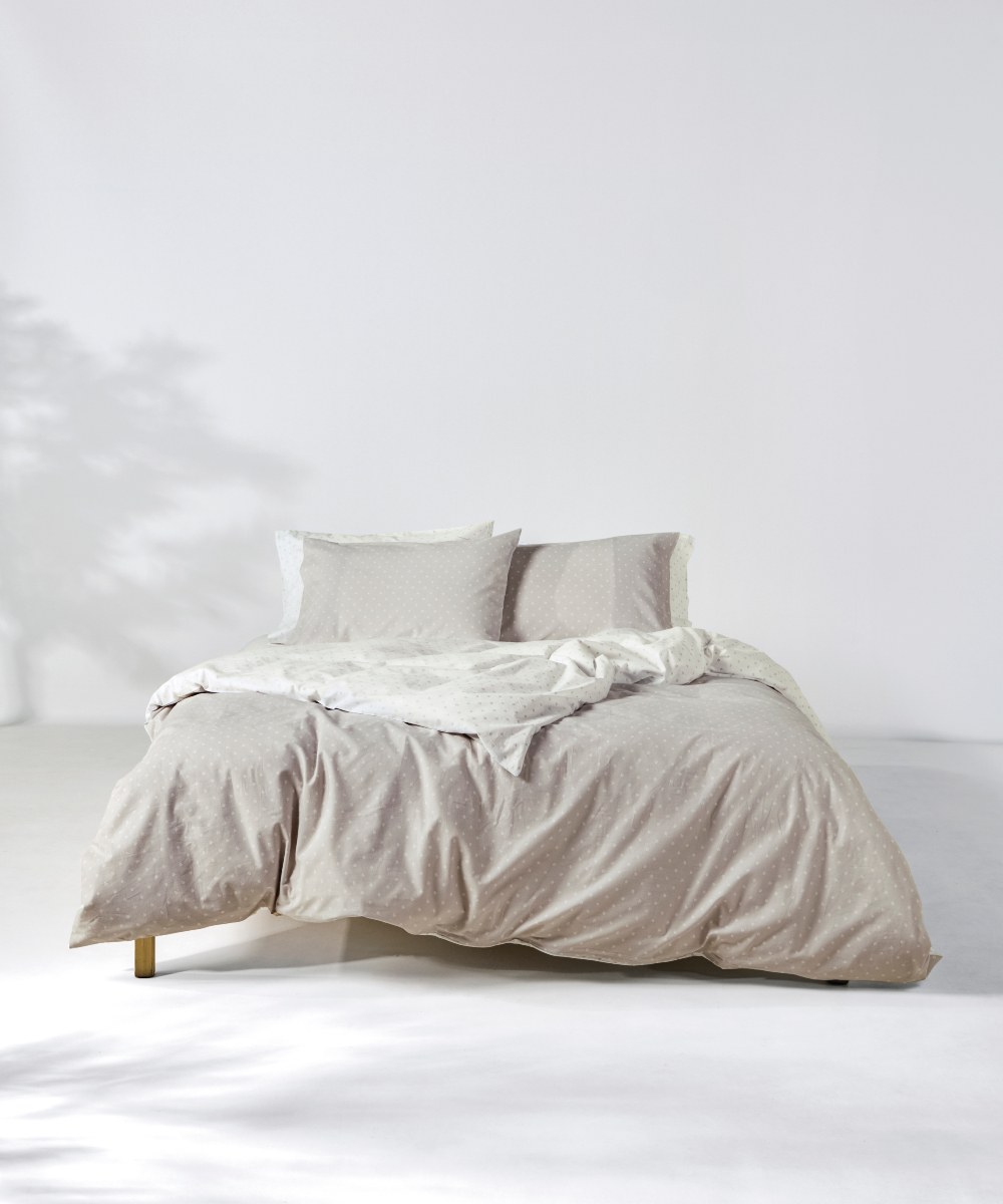 Σετ Παπλωματοθήκη Μονή 2 Τεμαχίων Kentia Mary 26 Beige-