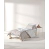 Σετ Παπλωματοθήκη Μονή 2 Τεμαχίων Kentia Mary 26 Beige-White 165x245