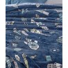 Παιδική Κουβέρτα Fleece Μονή Kentia Milky Dark Blue-White-Ciel-Green 160x220