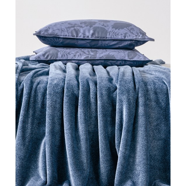 Κουβέρτα Fleece Μονή Kentia Monica 01 Blue 160x220
