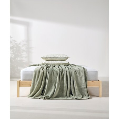 Κουβέρτα Fleece Μονή Kentia Monica 02 Green 160x220