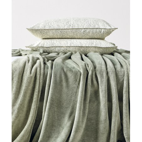 Κουβέρτα Fleece Υπέρδιπλη Kentia Monica 02 Green 220x240