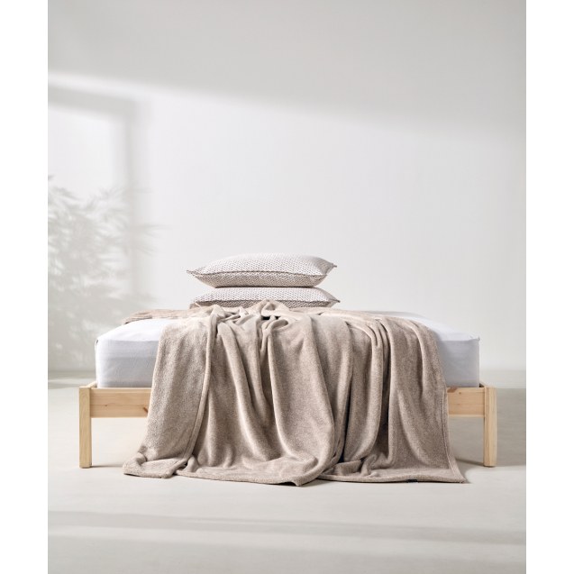Κουβέρτα Fleece Ημίδιπλη Kentia Monica 26 Beige...