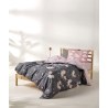 Σετ Παιδική Παπλωματοθήκη Μονή 2 Τεμαχίων Kentia Nagoya Grey Brown- Pink- White 165x245