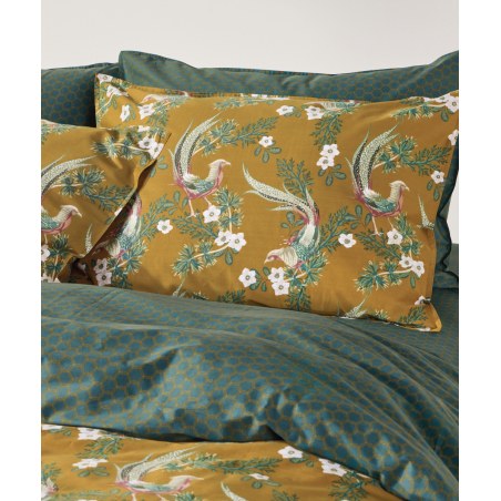 Σετ Παπλωματοθήκη King Size 3 Τεμαχίων Kentia Napoleon Mustard- Green- Ecru 260x240
