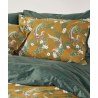 Σετ Σεντόνια King Size 4 Τεμαχίων Kentia Napoleon Mustard- Green- Ecru 270x270