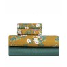 Σετ Σεντόνια King Size 4 Τεμαχίων Kentia Napoleon Mustard- Green- Ecru 270x270