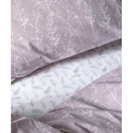 Σετ Σεντόνια Υπέρδιπλα 4 Τεμαχίων Kentia Nebula Dusty Pink-White 240x270