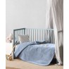 Κουβέρτα Βελουτέ Κούνιας Kentia Notte 2619 Blue 100x140