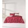 Σετ Μαξιλαροθήκες 2 Τεμαχίων Kentia Ofilia Red- Beige- White 50X70