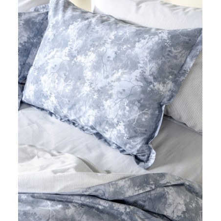 Σετ Παπλωματοθήκη Υπέρδιπλη 3 Τεμαχίων Kentia Opalite 33 Blue Raf-White 225x245