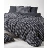 Σετ Σεντόνια Μονά 3 Τεμαχίων Kentia Satouma Black-Anthracite-White 160x270