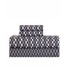 Σετ Σεντόνια Μονά 3 Τεμαχίων Kentia Satouma Black-Anthracite-White 160x270
