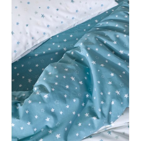 Σετ Παιδικά Σεντόνια Μονά 3 Τεμαχίων Kentia Timothy White-Blue-Green-Yellow 160x245