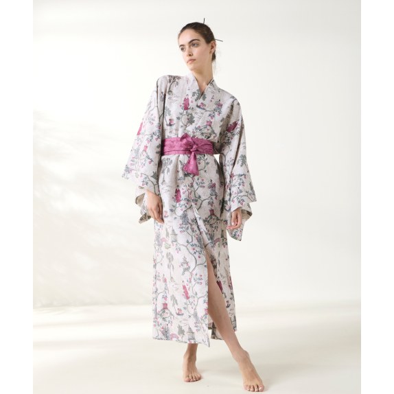 Κιμονό Kentia Ugetsu 15 Beige-Green-Blue-Old Rose