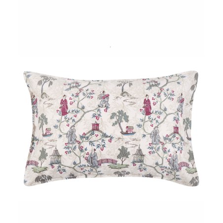 Σετ Μαξιλαροθήκες 2 Τεμαχίων Kentia Ugetsu 15 Beige-Green-Blue-Old Rose 50X70
