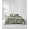 Σετ Παπλωματοθήκη Υπέρδιπλη 3 Τεμαχίων Kentia Vanessa Olive Green 220x240