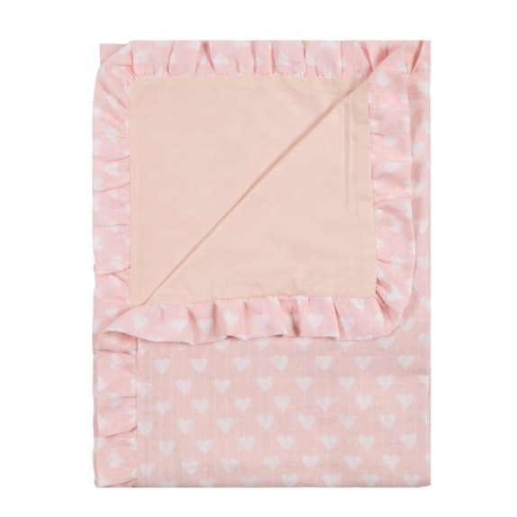 Κουβέρτα Αγκαλιάς Kentia Yn 26 Pink-White 80x100