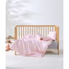 Σετ Παπλωματοθήκη Κούνιας 2 Τεμαχίων Kentia Yn 26 Pink-White 100x140