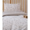 Σετ Σεντόνια Λίκνου 2 Τεμαχίων Kentia Zaharino Beige-Cream 70x120