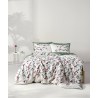 Σετ Σεντόνια Ημίδιπλα 3 Τεμαχίων Kentia Zanet White-Green-Raspberry-Red 190x270