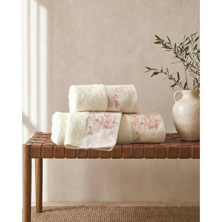 Σετ Μαξιλαροθήκες 2 Τεμαχίων Rythmos Gardenia Ροζ Ροζ 50x70