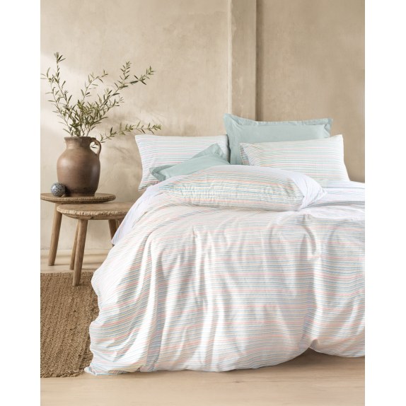 Σετ Παπλωματοθήκη Μονή 2 Τεμαχίων Rythmos Strappy 160x250