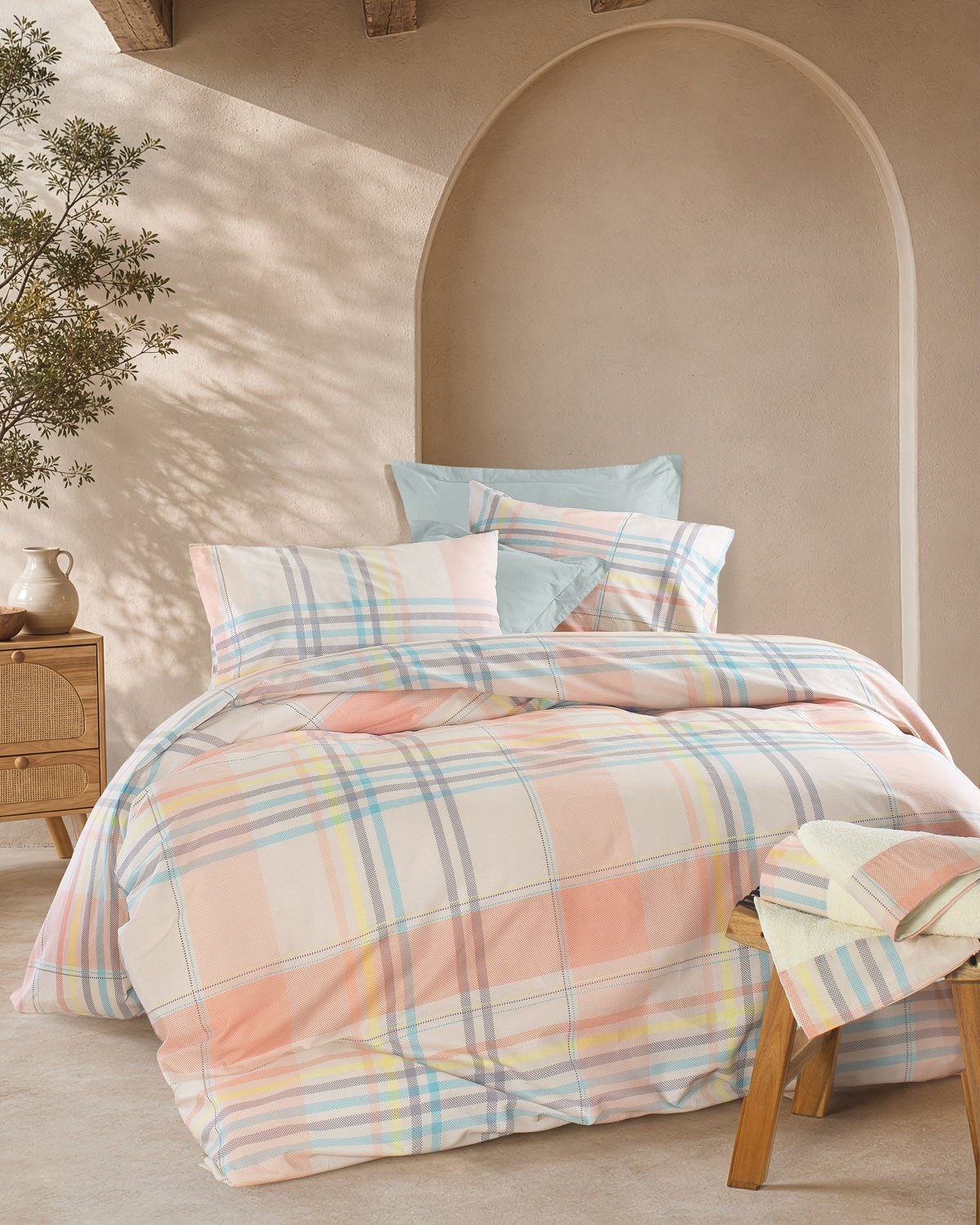 Σεντόνια, Μαξιλαροθήκες Anesis Home - ΣΗΜΑΝΤΙΚΟ: Σε περίπτωση διαφοράς τιμής από το κατάστημα ισχύει παντα και μόνο η τιμή του καταστήματος Σετ Σεντόνια Μονά 3 Τεμαχίων Rythmos Frame Σομον Σομον