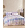 Σετ Σεντόνια Μονά με Λάστιχο 3 Τεμαχίων Rythmos Frame Μοβ Μοβ 105x205+25