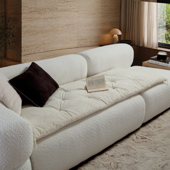 Futon Nef-Nef Eriete Ecru 70x180