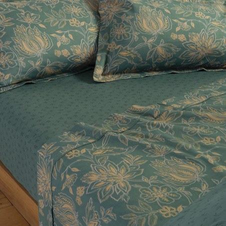 Σετ Σεντόνια King Size 4 Τεμαχίων Nef-Nef Elinda Green 270x280