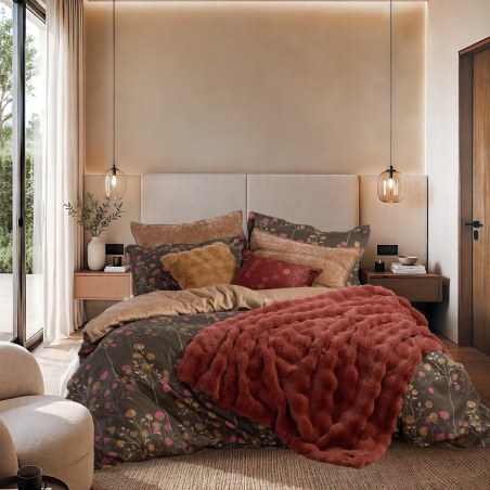 Σετ Σεντόνια King Size 4 Τεμαχίων Nef-Nef Audrey Brown 270x280