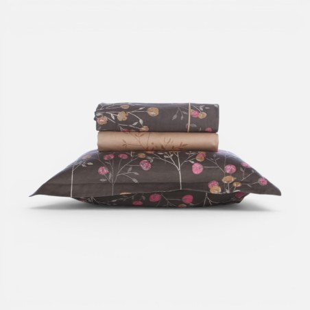 Σετ Σεντόνια King Size 4 Τεμαχίων Nef-Nef Audrey Brown 270x280