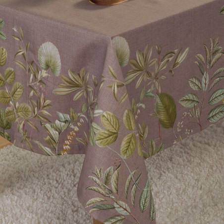 Τραπεζομάντηλο Nef-Nef Flora Brown 140x140