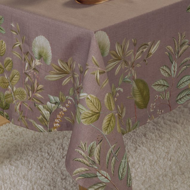 Τραπεζομάντηλο Nef-Nef Flora Brown 140x240