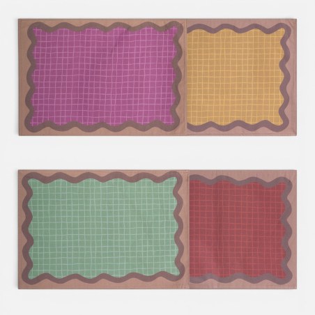 Σουπλά Nef-Nef Frame Mauve/Yellow 33x48