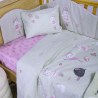 Σετ Σεντόνια Κούνιας 3 Τεμαχίων Nef-Nef Ballerine World Green 120x170