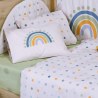 Σετ Σεντόνια Κούνιας 3 Τεμαχίων Nef-Nef Baby Dots Ecru/Green 120x170