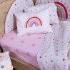 Σετ Σεντόνια Κούνιας 3 Τεμαχίων Nef-Nef Baby Dots Ecru/Green 120x170