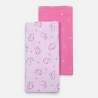 Σετ Σεντόνια Λίκνου 2 Τεμαχίων Nef-Nef Cats Are Perfect Pink 70x120