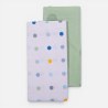 Σετ Σεντόνια Λίκνου 2 Τεμαχίων Nef-Nef Baby Dots Ecru/Green 70x120