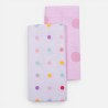 Σετ Σεντόνια Λίκνου 2 Τεμαχίων Nef-Nef Baby Dots Ecru/Green 70x120